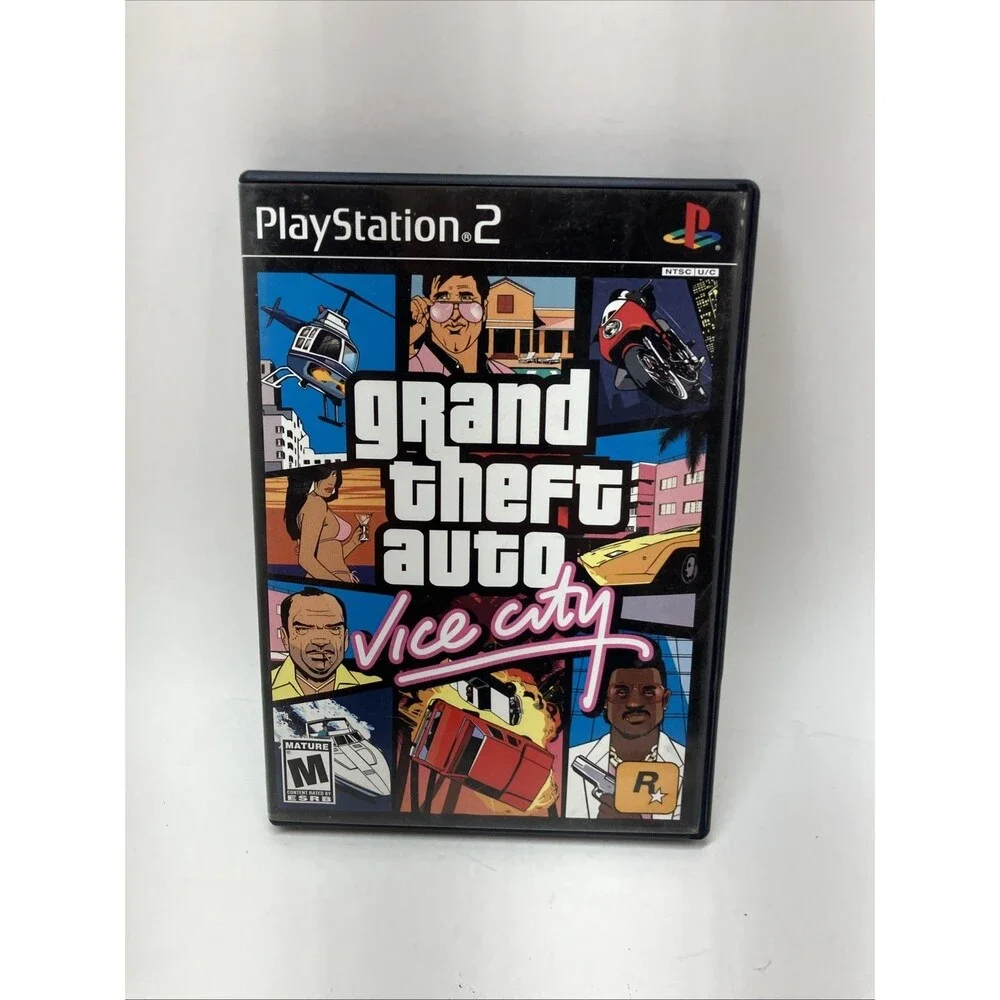 Grand Theft Auto Vice City PS2 PlayStation 2 Game and Case No Map